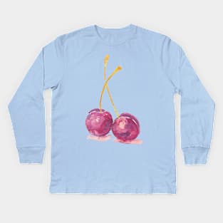 Cherries Kids Long Sleeve T-Shirt